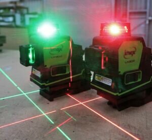 Imex LX3D multi-line laser in green beam or red beam.